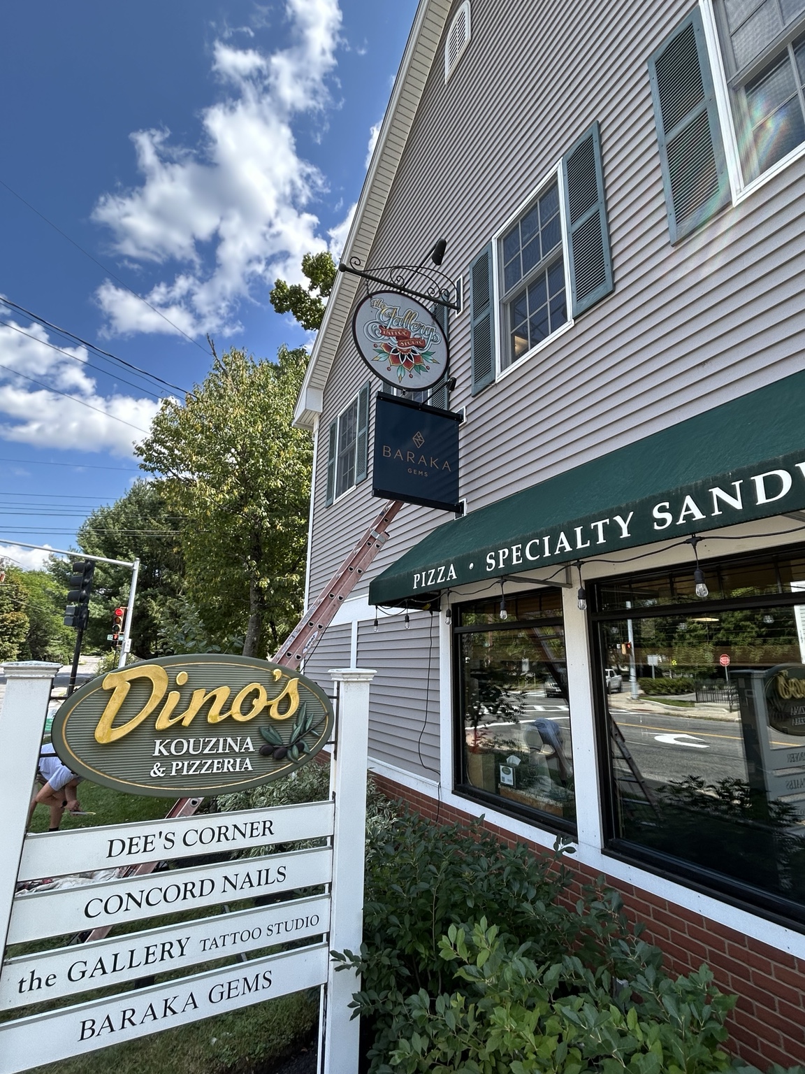 Commercial sign installation