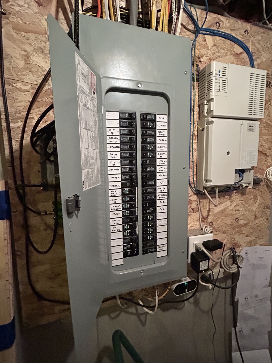 Finished electrical panel